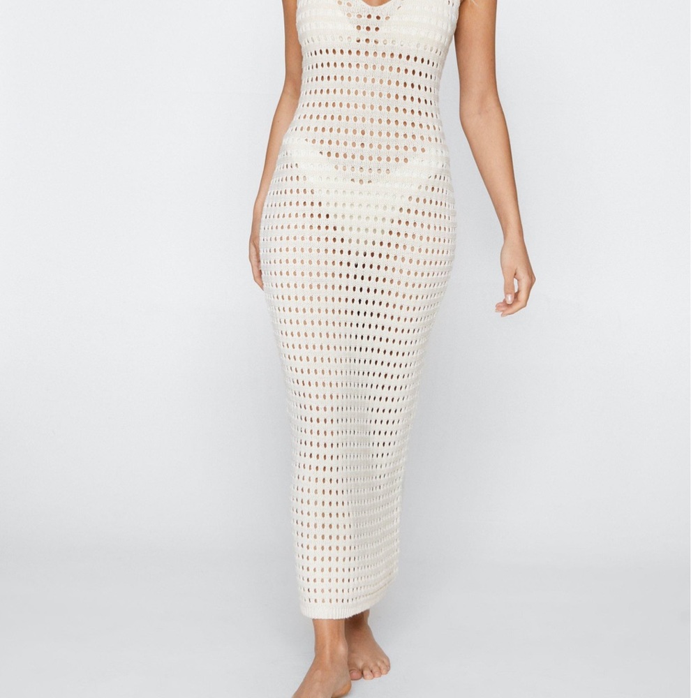 Ivory knit stitch effect coverup